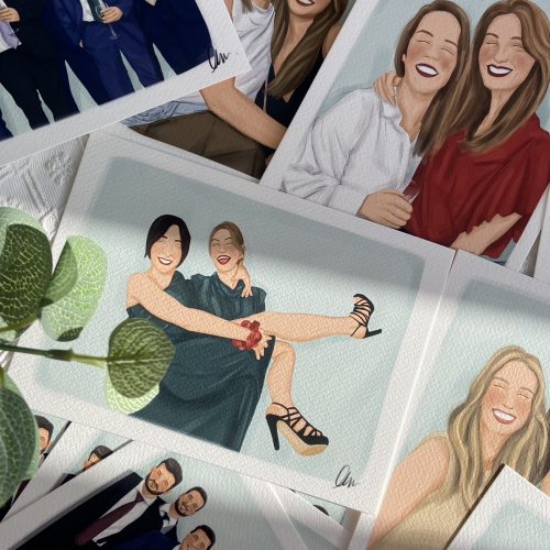 Ilustraciones personalizadas para tus invitados