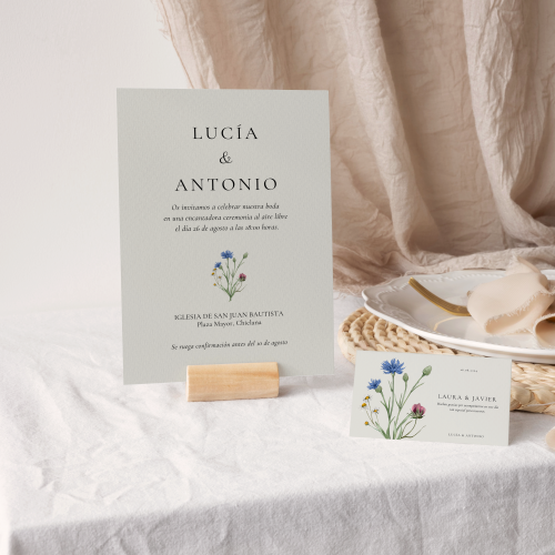Diseño de invitaciones de boda