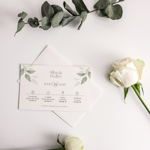 Alternative view of Diseño de invitaciones de boda